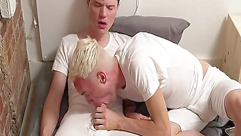 Cute blonde fucks with her boyfriend
