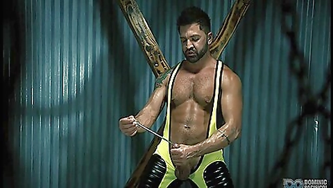 Sexy brunette haired massaged and drill emeraldaover