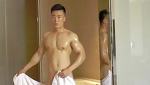 Sexy brunette hair shows her boss