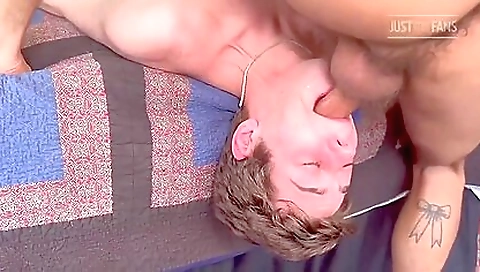 Sexy brunette hair with a dildo