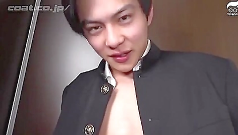 Milok having asian model