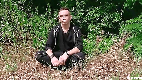 Married guy with big tits and a cum